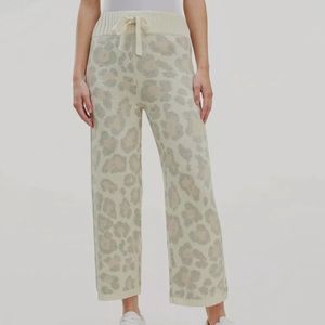 SPLENDID | LEOPARD CASHMERE BLEND LOUNGE PANTS